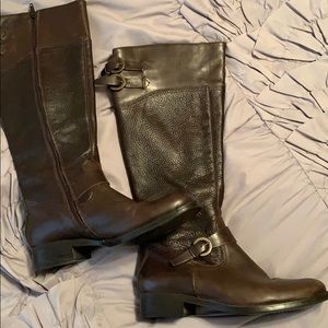 Aldo Riding Boots Chocolate Brown
